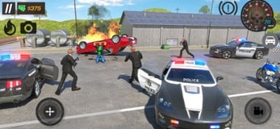 Police Chase Car Driving 3D Image