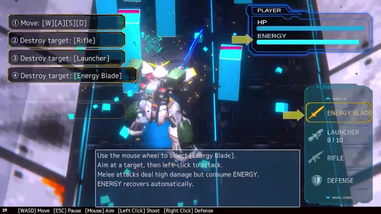 VOID ARMOR: FORM DRIVE screenshot