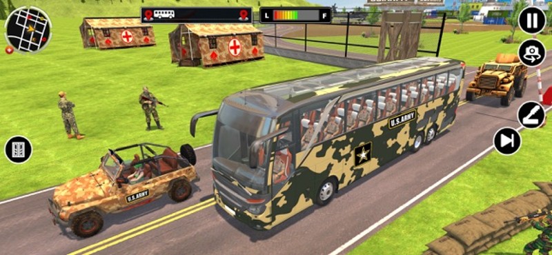 Army Bus Driving Games 3D screenshot