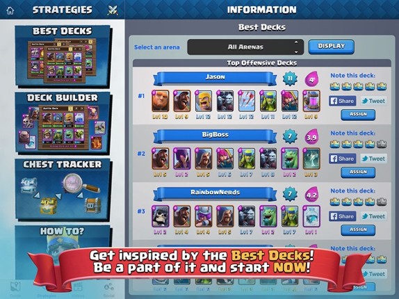 Best Guide for Clash Royale - Deck Builder & Tips screenshot