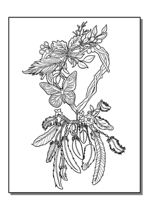 Coloring pages dreamcatcher Image
