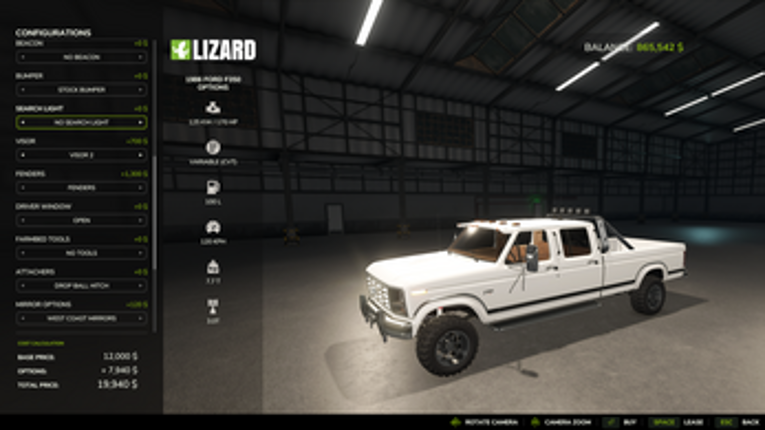 FS25_Ford_1986_F350_Options V1.1 screenshot