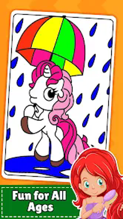 Unicorn Coloring Book for Kids Image