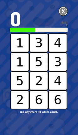 Memory Blast- Hi Score Pair Matching/Concentration screenshot