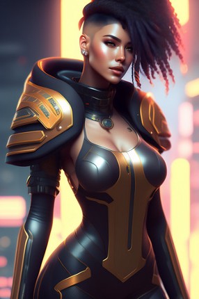 Sexy Black Girls-Cyber babes Fantasy app screenshot
