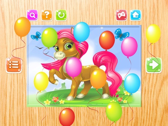 Horse Puzzle Games Free - Pony Jigsaw Puzzles for Kids and Toddler - Preschool Learning Games screenshot