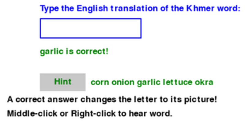 Khmer Veggie Game screenshot