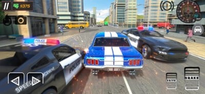 Police Chase Car Driving 3D Image