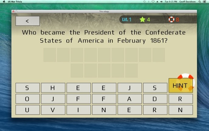 US War Trivia screenshot