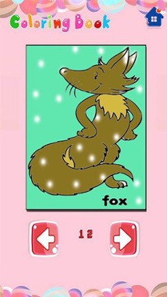 Zafari Cute Animals Coloring Book for Learning screenshot