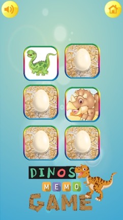 Amazing Dinosaur Memory Matching Game Kid Toddlers screenshot