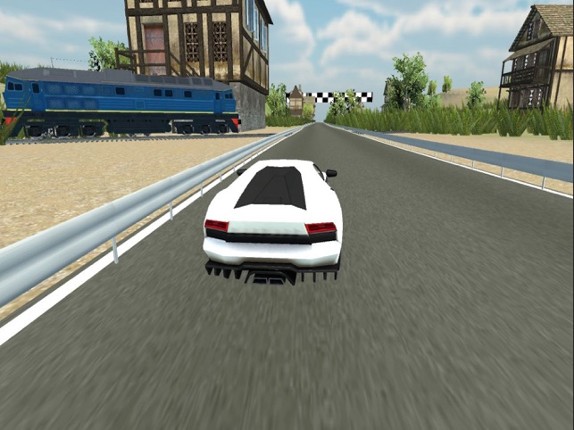 Car vs Train Race : Furious Car Racing screenshot