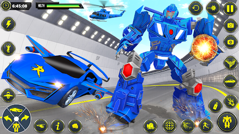 Muscle Car Robot Car Game Image