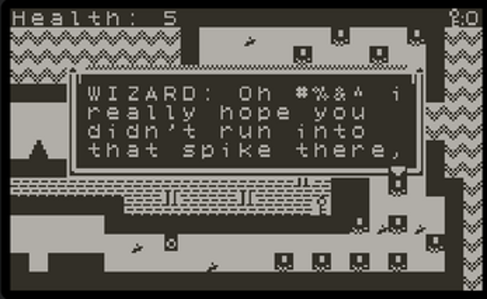 A Pointless Adventure (Playdate) screenshot