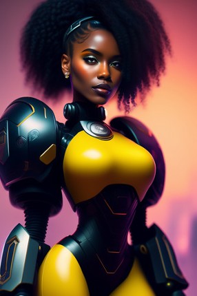 Sexy Black Girls-Cyber babes Fantasy app screenshot
