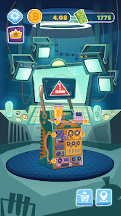 Bitcoin mining: idle simulator screenshot