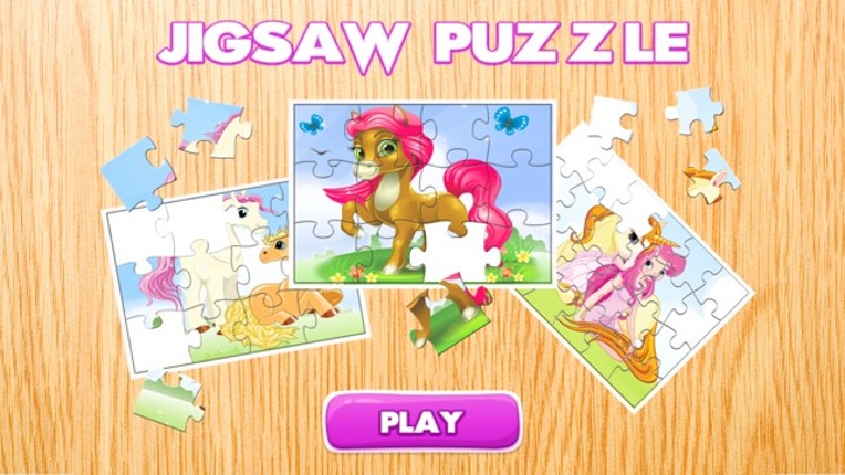 Horse Puzzle Games Free - Pony Jigsaw Puzzles for Kids and Toddler - Preschool Learning Games screenshot