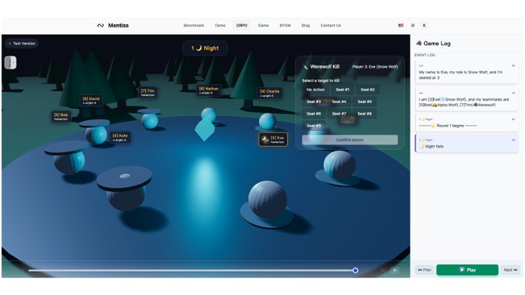 Mentiss Werewolf: Human vs AI screenshot