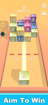 Merge2048 - shooting block 3D screenshot
