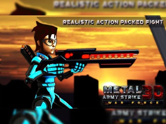 Metal Army Strike 3D War Force screenshot