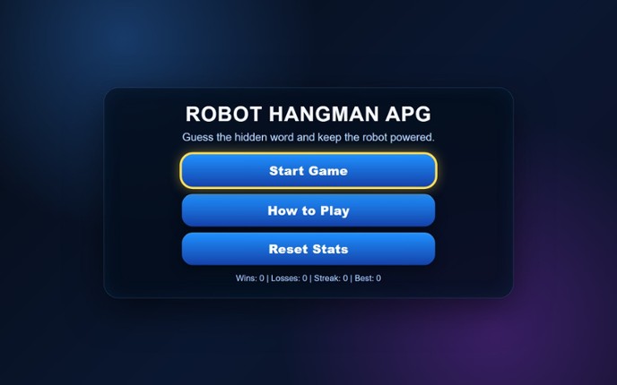 Robot Hangman APG Image