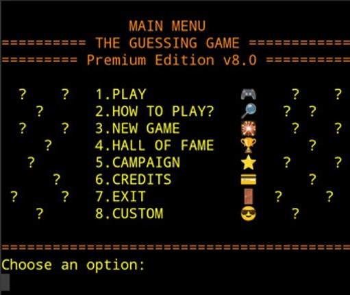 THE GUESSING GAME, Premium Edition v8.0 Image