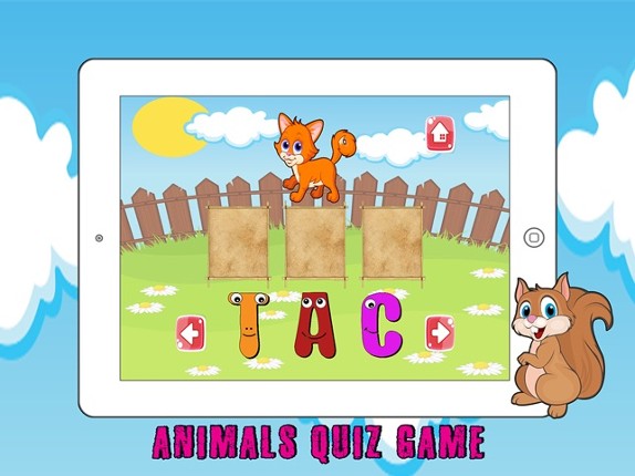 Animals Vocabulary Learning For Kids - 4 Fun Games screenshot