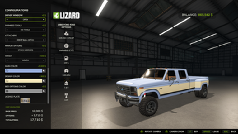 FS25_Ford_1986_F350_Options V1.1 Image