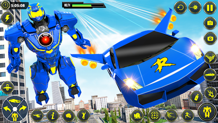 Muscle Car Robot Car Game screenshot