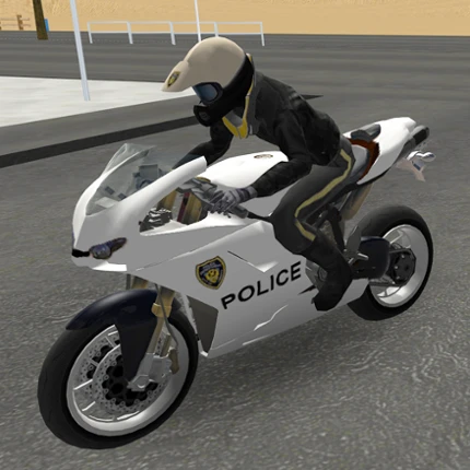 Police Motorbike Road Rider Image