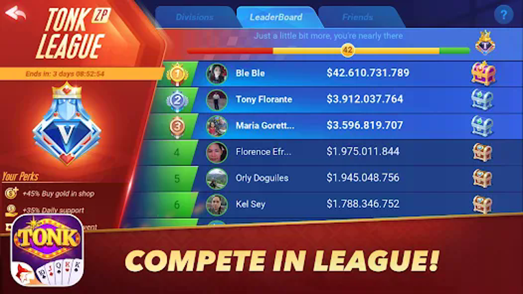 Tonk - Classic Tunk ZingPlay screenshot