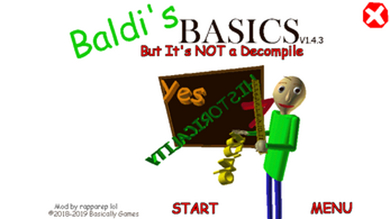 Baldi's Basics But It's Not a Decompile Image