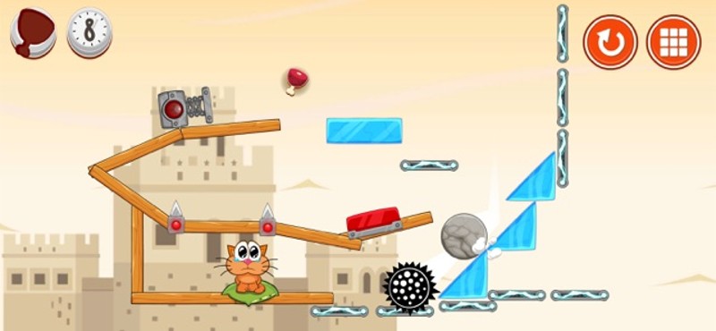 Hungry cat: puzzle for family Image