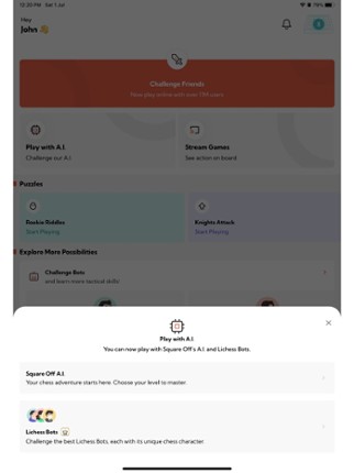 Square Off Chess- Play &amp; Learn screenshot