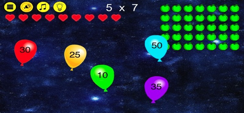 Times Tables Balloon Pop screenshot