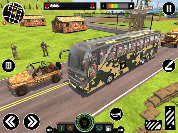 Army Bus Driving Games 3D screenshot