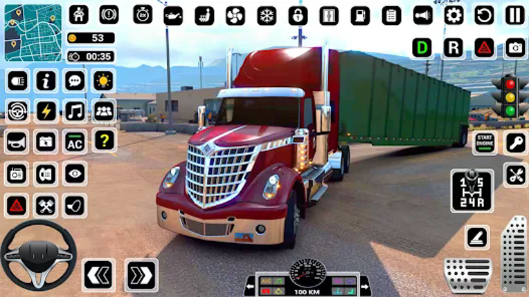 US Truck Driving Cargo Game 3D screenshot