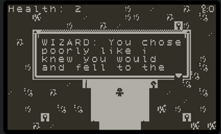 A Pointless Adventure (Playdate) screenshot