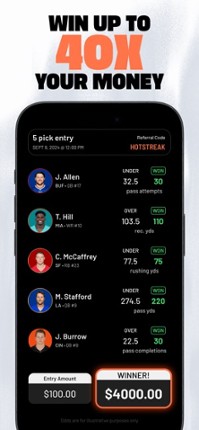HotStreak Fantasy Sports screenshot