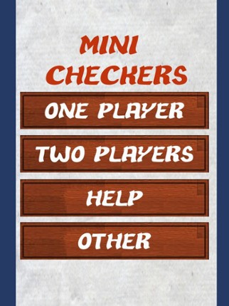 Mini Checkers Game Image