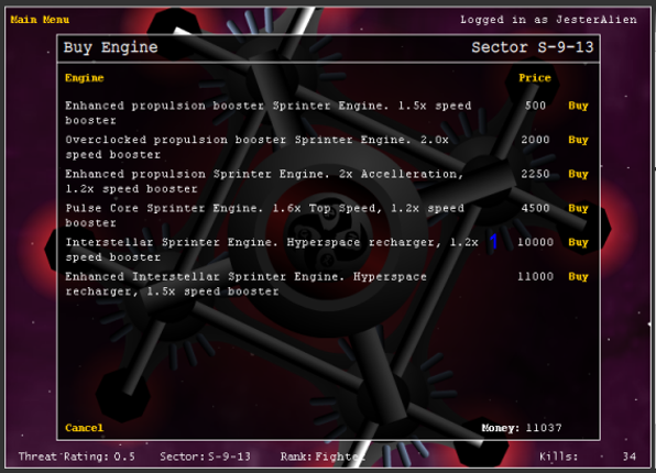 Starfighter: Disputed Galaxy screenshot