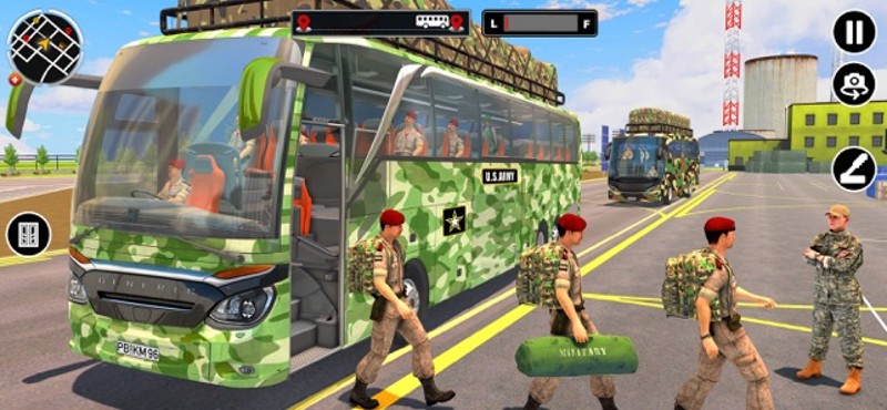 Army Bus Driving Games 3D screenshot
