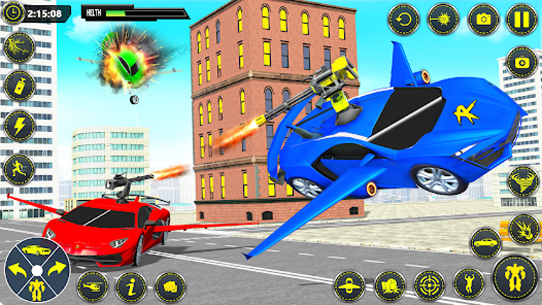 Muscle Car Robot Car Game screenshot