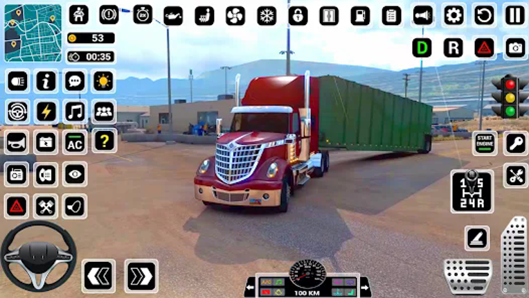 US Truck Driving Cargo Game 3D Image