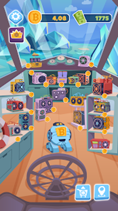 Bitcoin mining: idle simulator screenshot