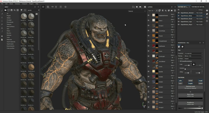 Substance 3D Painter 2025 screenshot