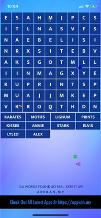 Tap Tap Word Search Image