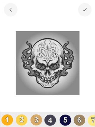 Tattoo Pixel Art Coloring Game screenshot