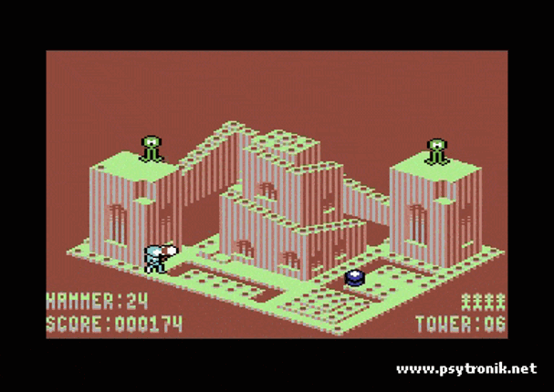 Tyrian's Towers (C64) screenshot
