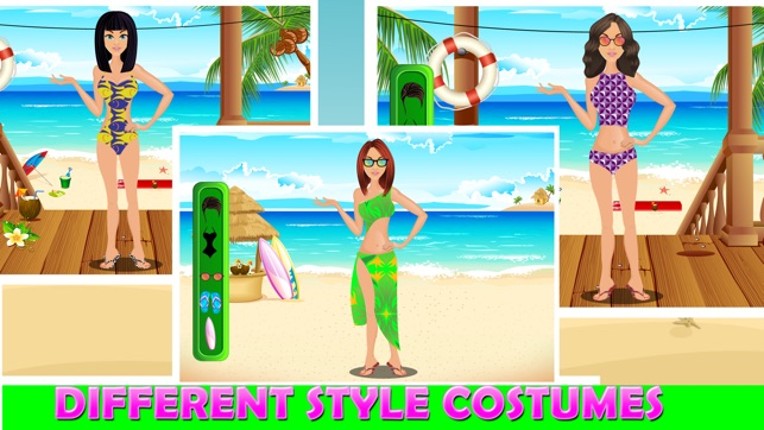 Beach Dress Up- free Princess hot fashion star and salon game for girls &amp; boys screenshot